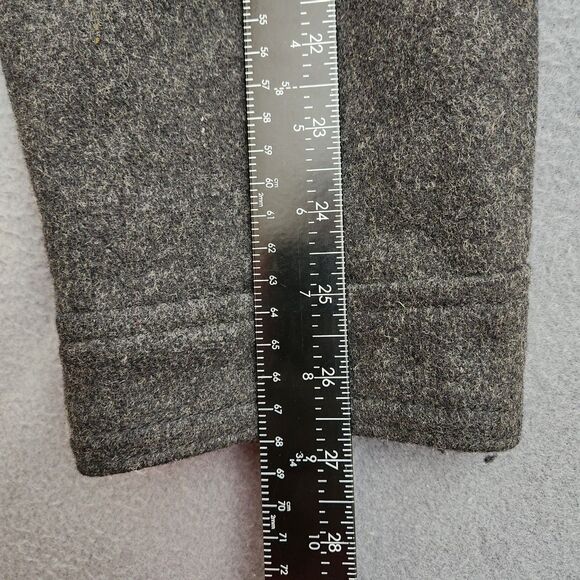 Old Navy Men XL Charcoal Gray Wool Blend Utility Military Field Coat Jacket - Picture 11 of 15